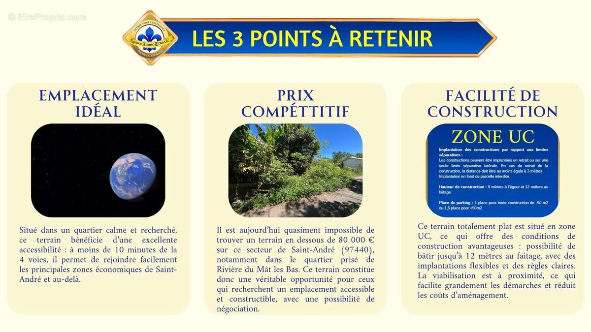 Terrain à SAINT-ANDRE