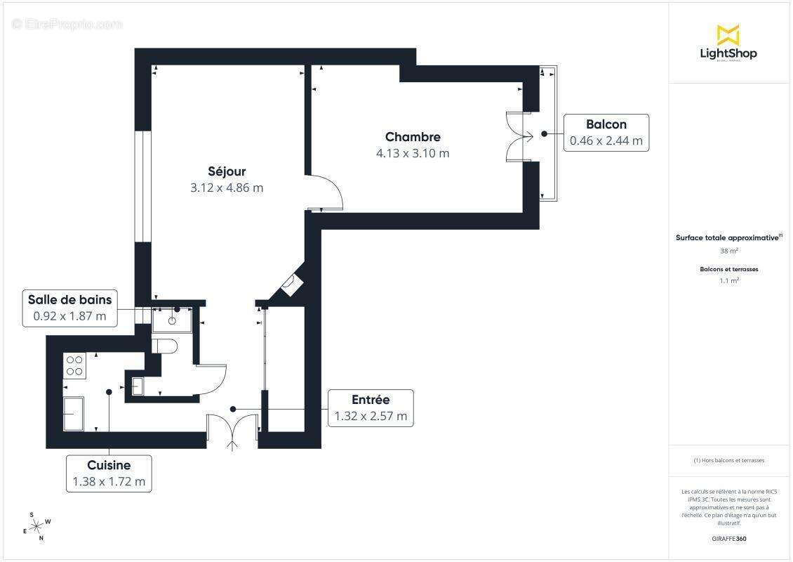 Appartement à PARIS-16E