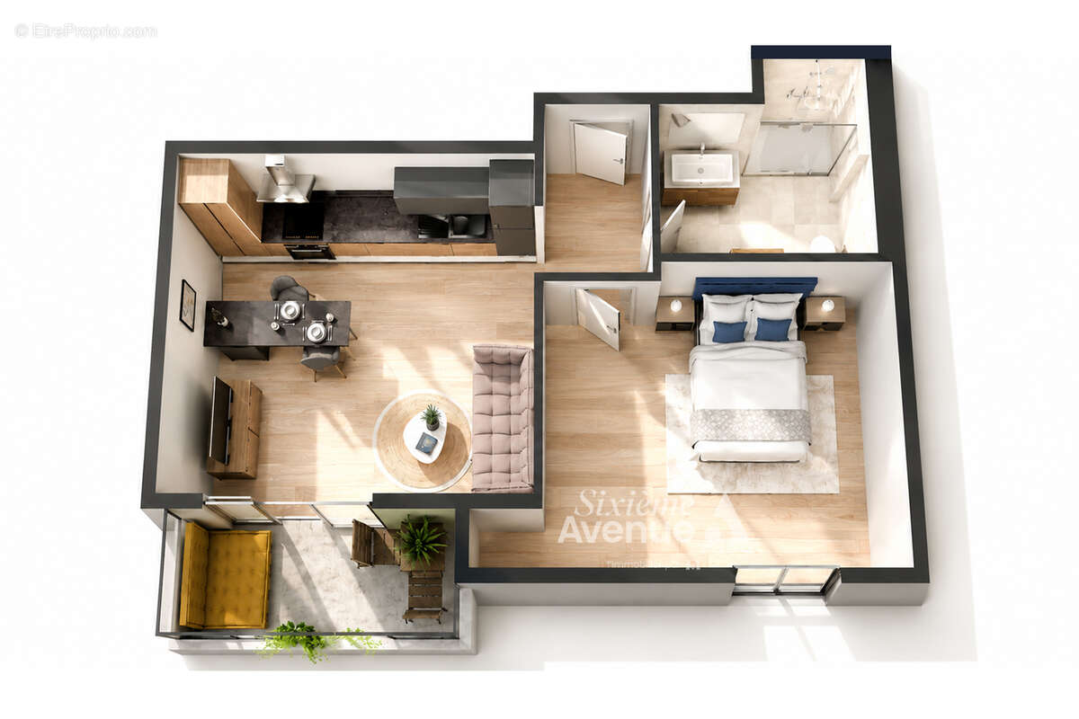 Sèvres - Appartement récent de 2 pièces 40 m2, balcon, parking - photo 8