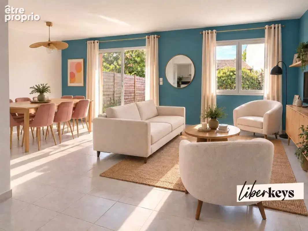 Caluire-et-Cuire – Vernay  Maison de ville 93 m² – 3 chambres – jardin - 1 box & 1 place de stationnement - photo 3