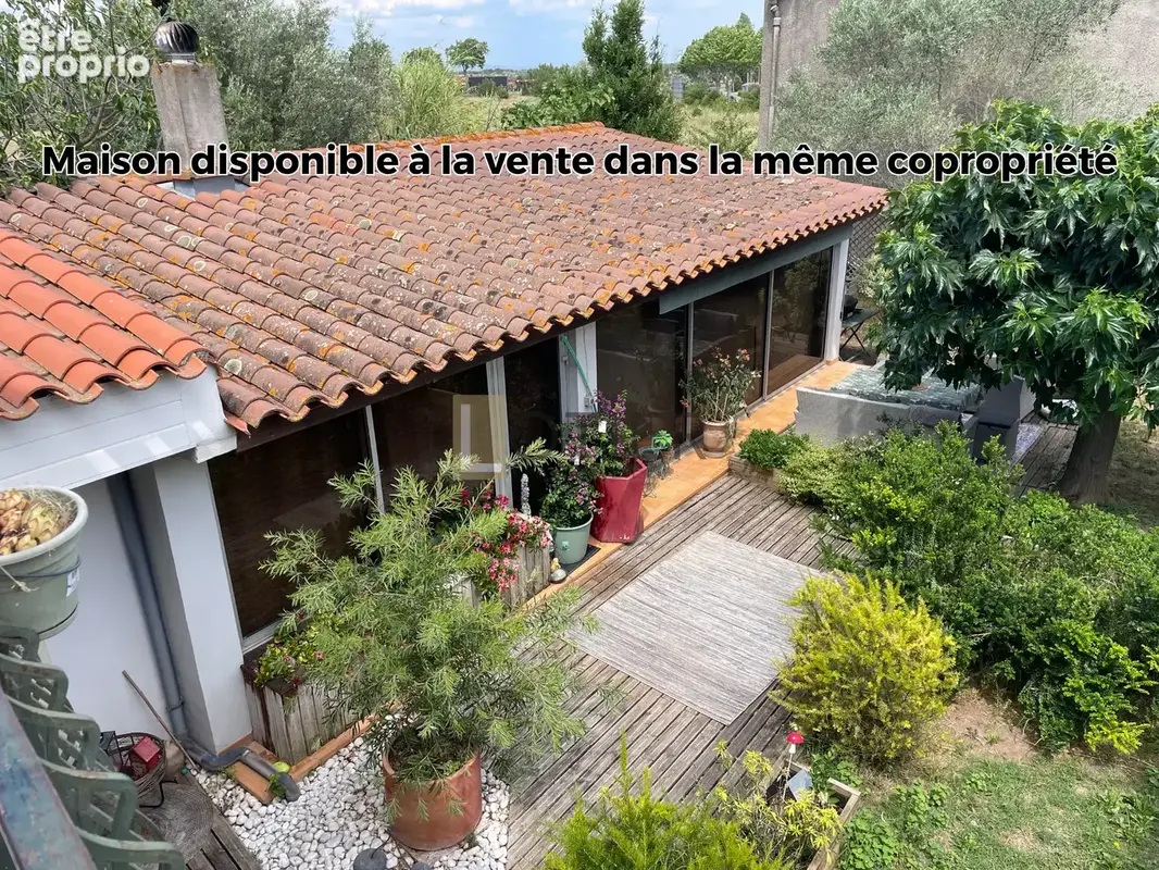 Capendu   studio meublé vendu loué   terrasse   renta brute 10% - photo 7
