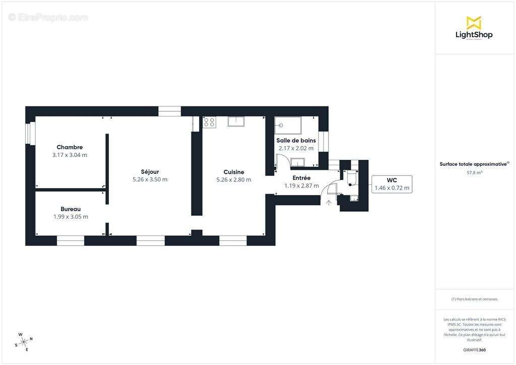 Appartement à PARIS-18E