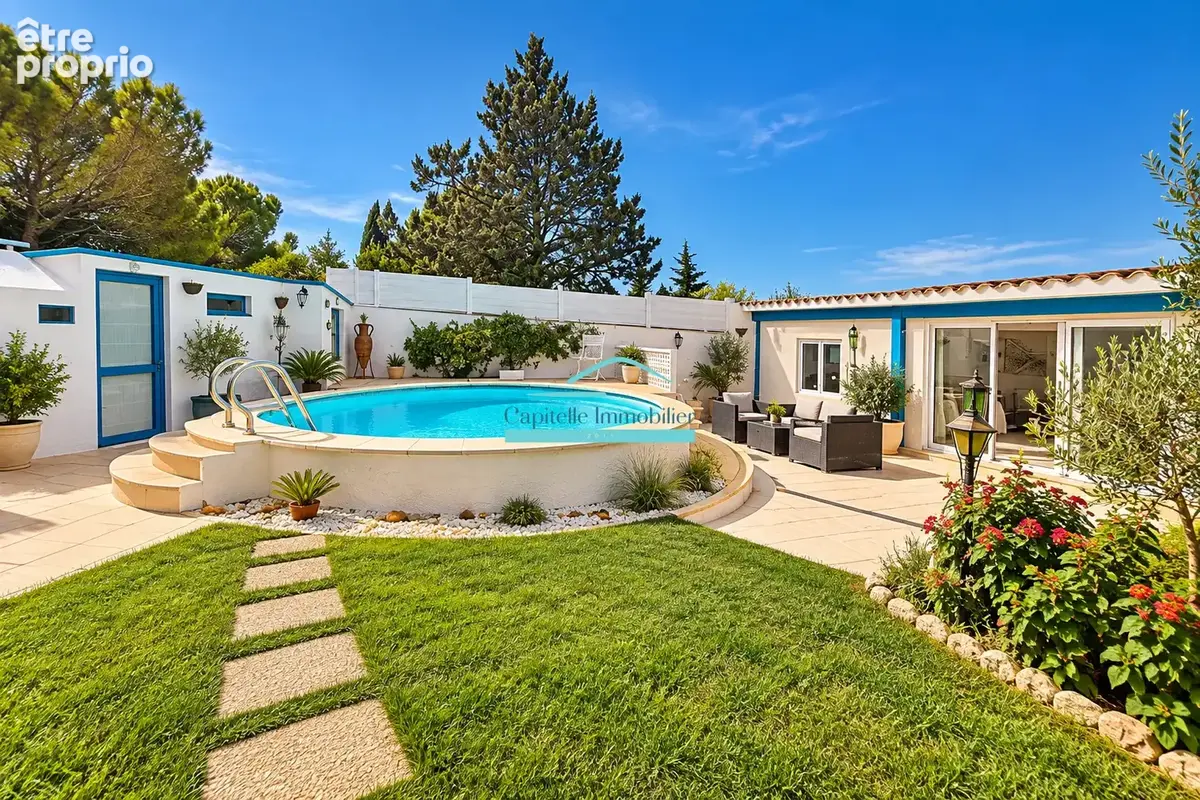 Villa de plain-pied avec piscine et pool housse à Mireval - photo 3