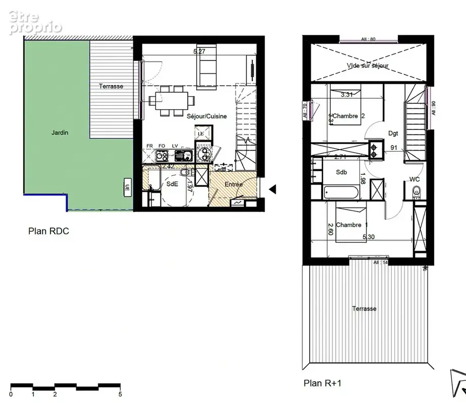 Duplex sur jardin - photo 15