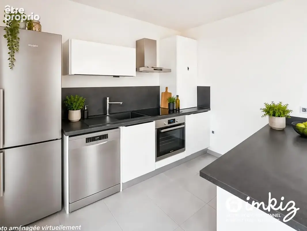 T3 de 60m² - garage, balcon, 2018 - Clé en main ! - photo 6