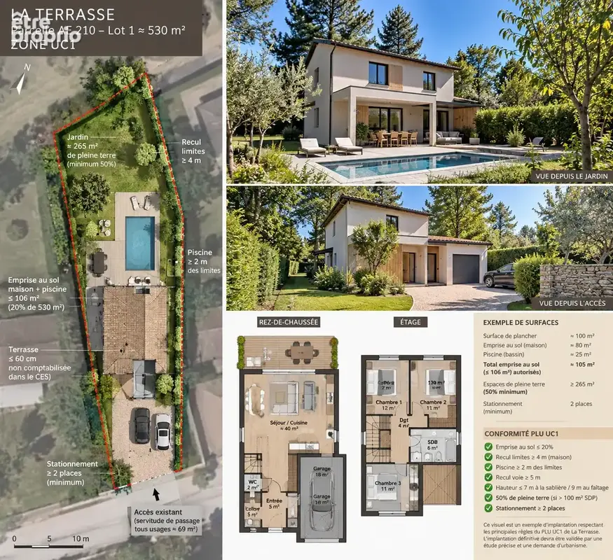 Terrain constructible 530m2 - uc1 - photo 2