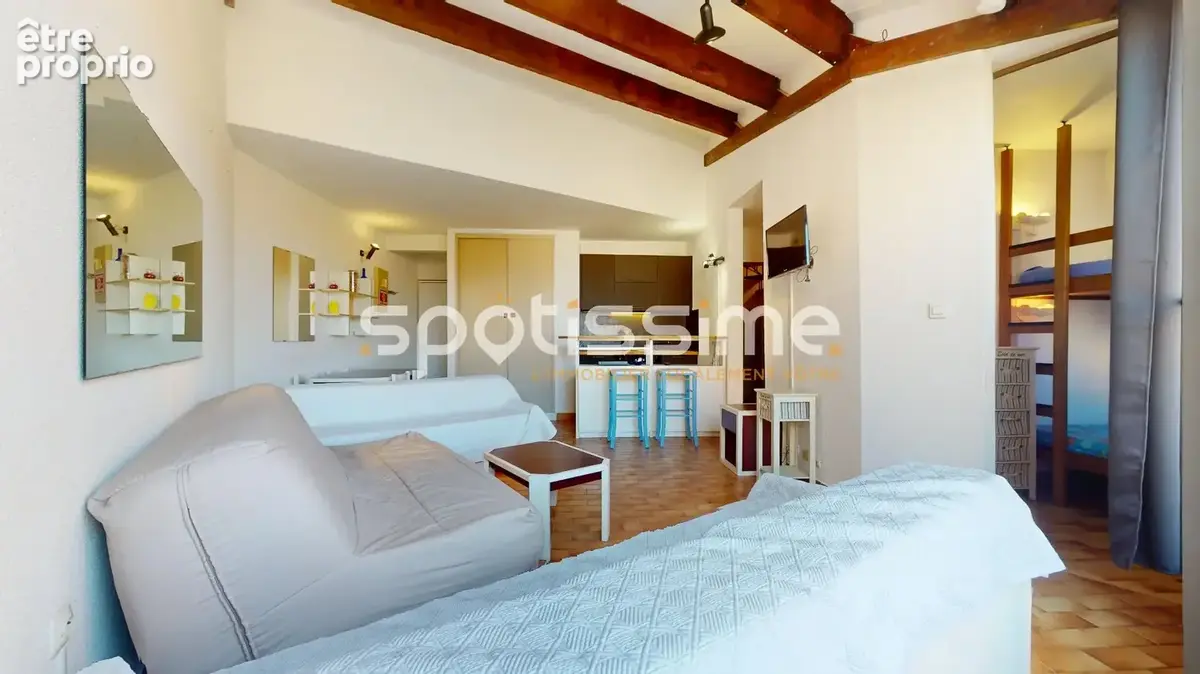 Cap d'agde  avant-port  grand studio cabine avec terrasse et solarium privé vue port - photo 5