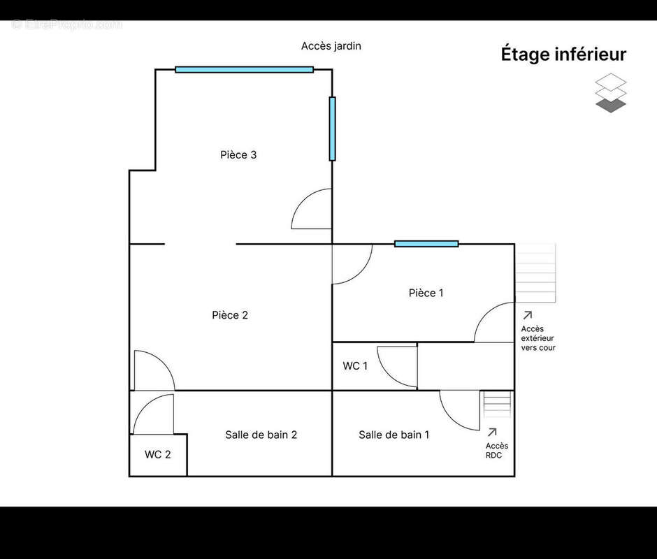 Maison individuelle d'environ 94 m² sur un terrain de 242 m², 4 pièces, au calme, accès à pied aux plages, port et commerces - photo 12
