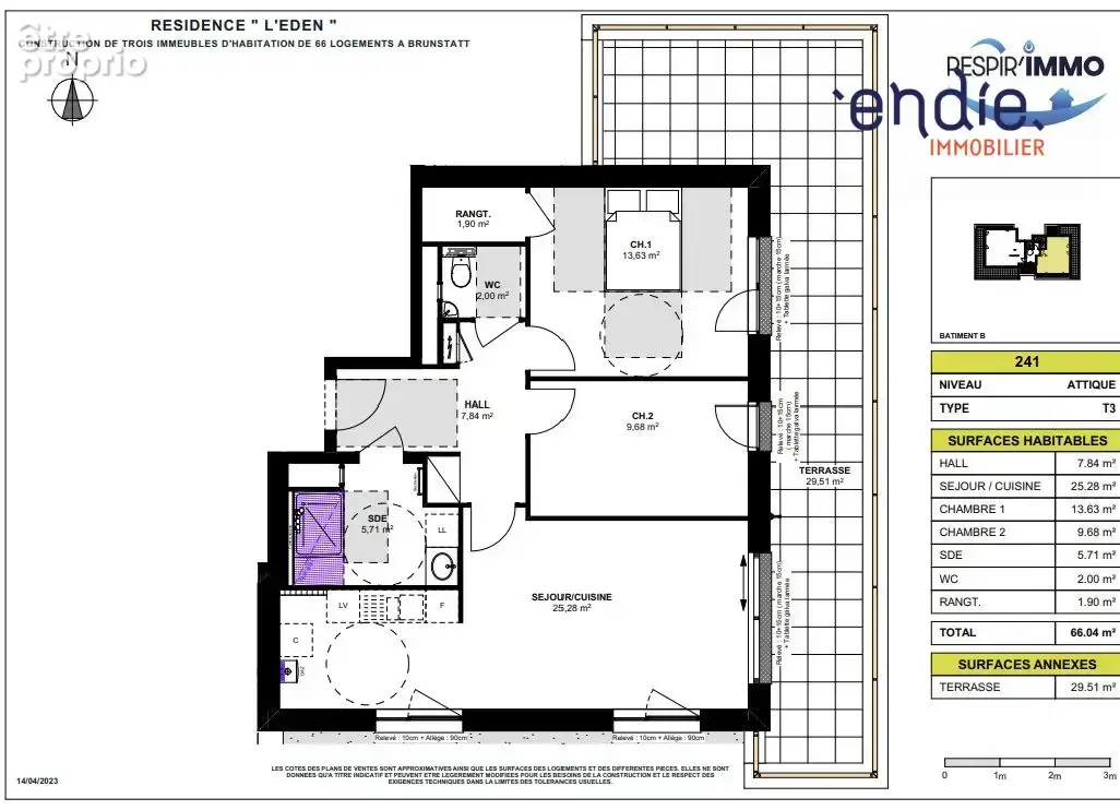 Appartement 3 pièces 66 m² à vendre à Brunstatt (68350) - photo 8