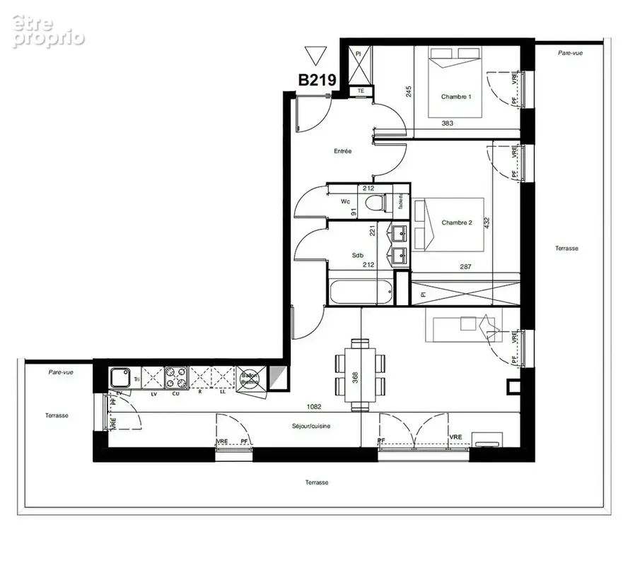 Dernier etage et grannde terrasse - photo 1