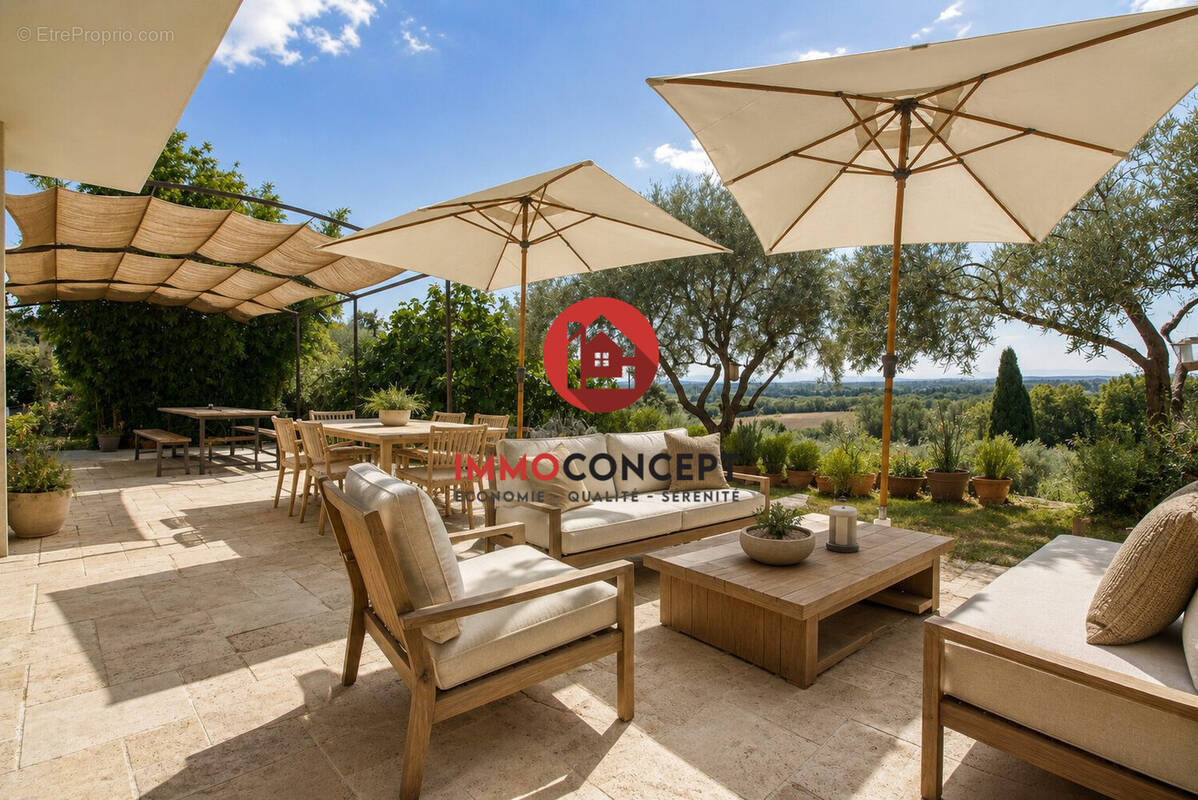 Terrasse 60m² avec vue - Maison à SAUVETERRE
