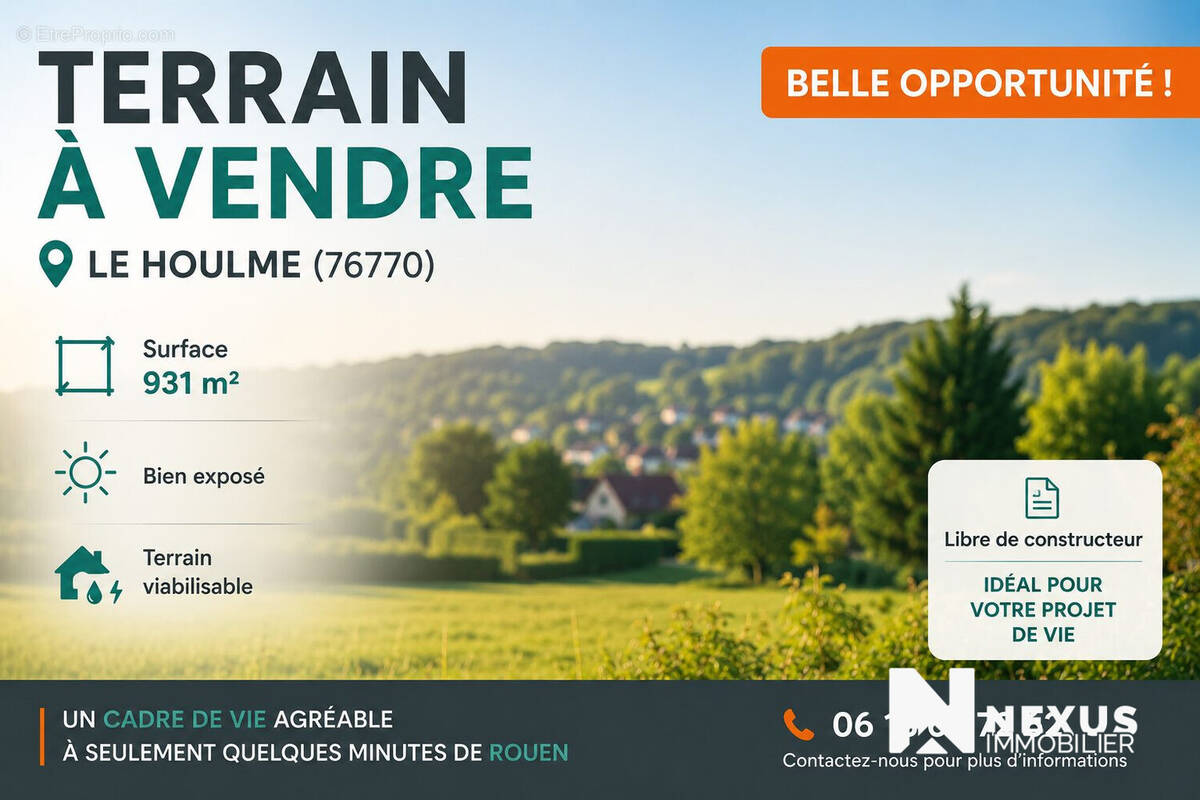 Terrain à LE HOULME