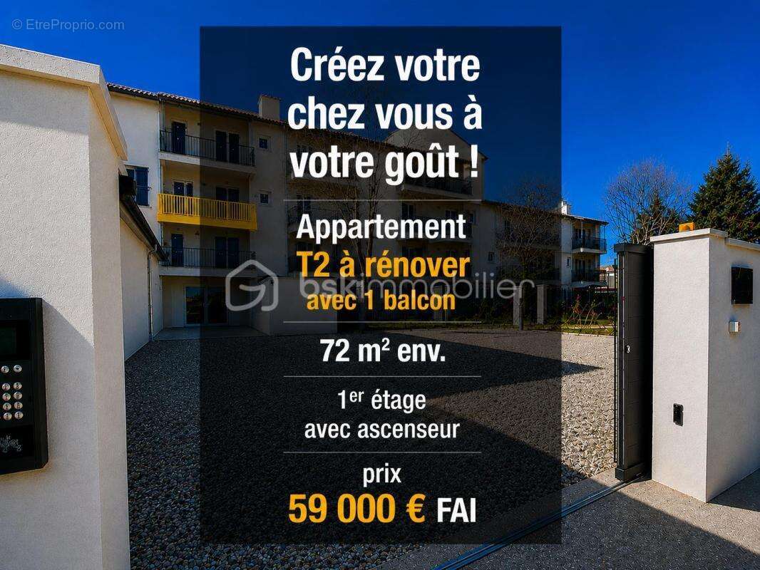 SAINT-CHRISTOL ((84) -  Créez votre T2 sur mesure ! Plateau sous forme d'appartement de 68 m² env. situé au 1er étage avec ascen - photo 2