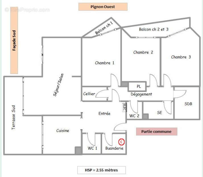 Exclusivité vente appartement F4 Balestrino Ajaccio - photo 13
