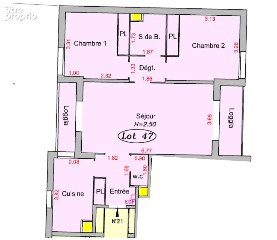 Appartement Dugny 3 pièces Frais de Notaire à la CHARGE DU VENDEUR !** - photo 2