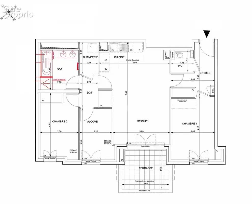 PUTEAUX/ Ampère - Appartement 3/4 pièces 76m² - 1 Terrasse - 1 Cave - 1 Parking - photo 17