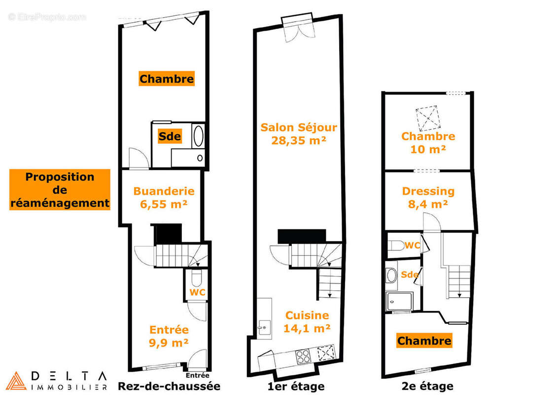 Maison de ville 114,5 m² - photo 15