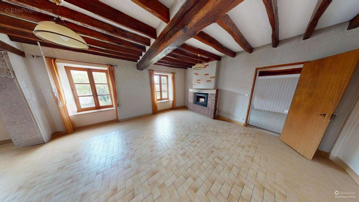 Maison de bourg en pierre   Saint-Lubin-en-Vergonois - photo 3