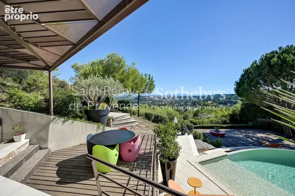 Villa d'architecte, vue panoramique et piscine a debordement - villeneuve les avignon - photo 20