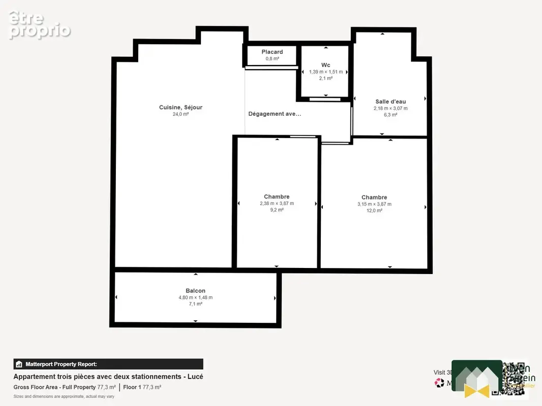 Appartement 3 pièces 60 m² à vendre à Luce (28110) - photo 9