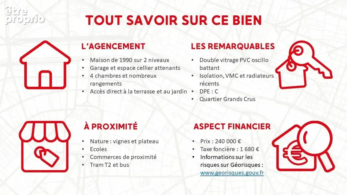 Maison 4 chambres, jardin et garage quartier Grands Crus - photo 4