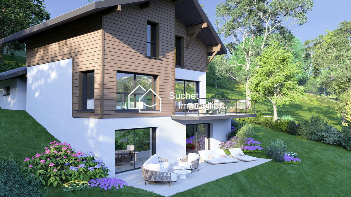 Terrain viabilisé avec vue dégagée et maison de 130 m2 avec sous-sol aménageable - photo 3
