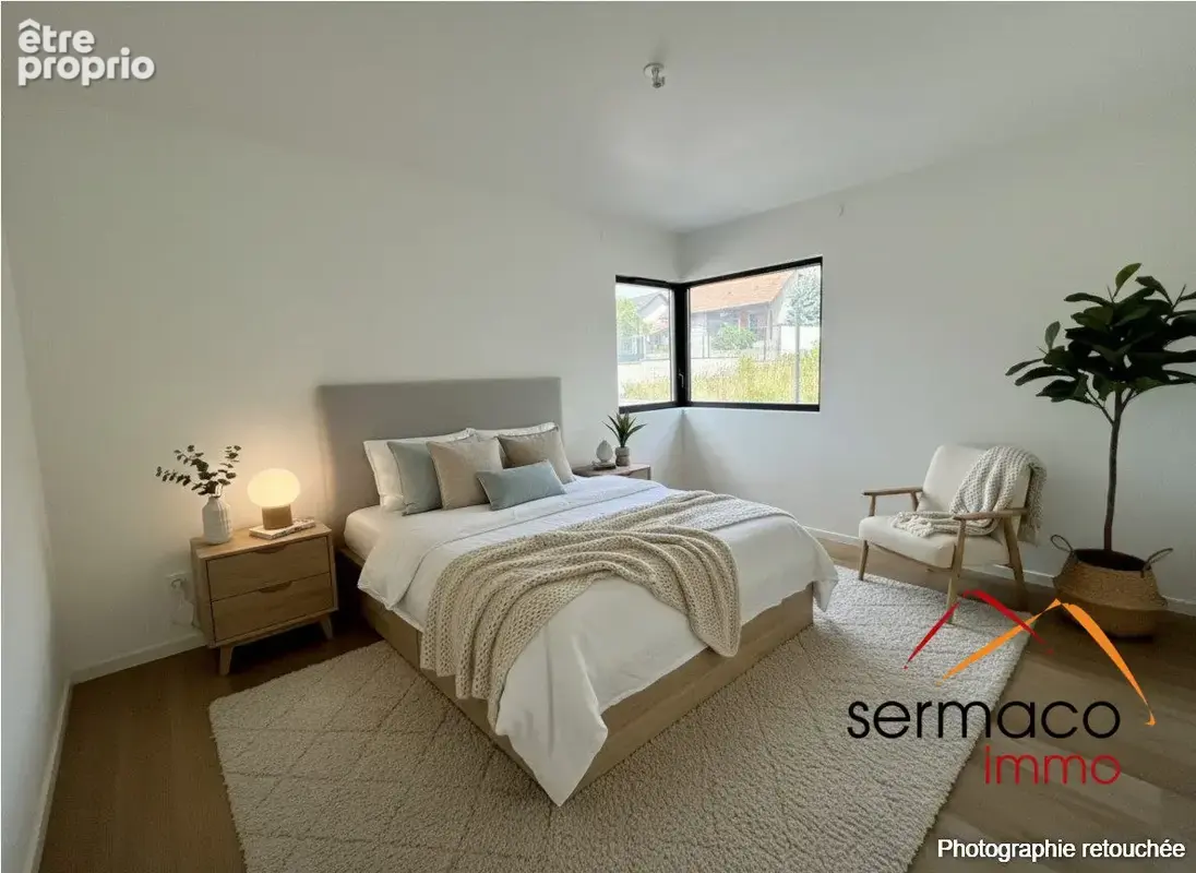 Chambre RDC meublée avec l'IA