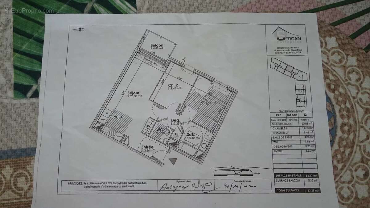 Appartement à CHEVIGNY-SAINT-SAUVEUR