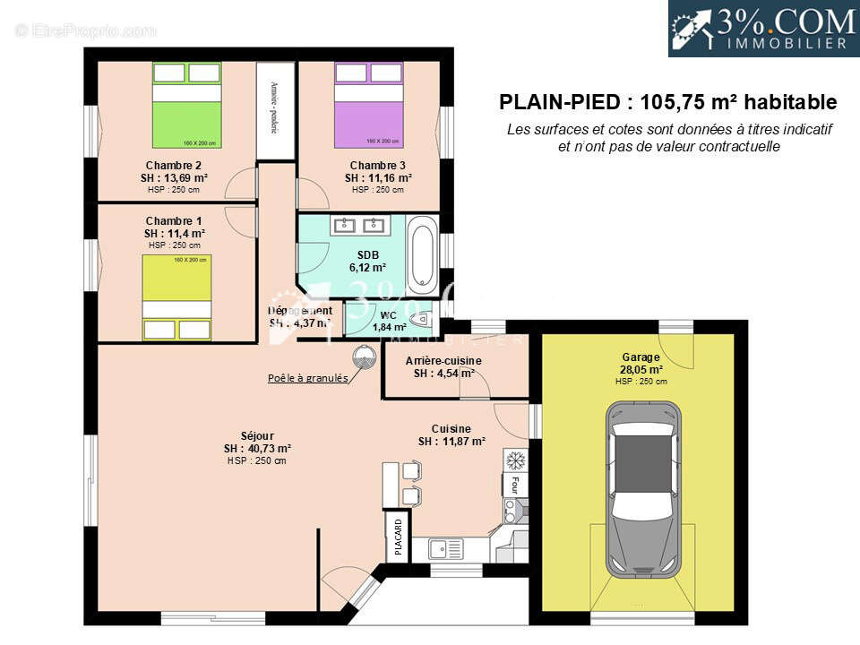 Belle maison de plain-pied - photo 4