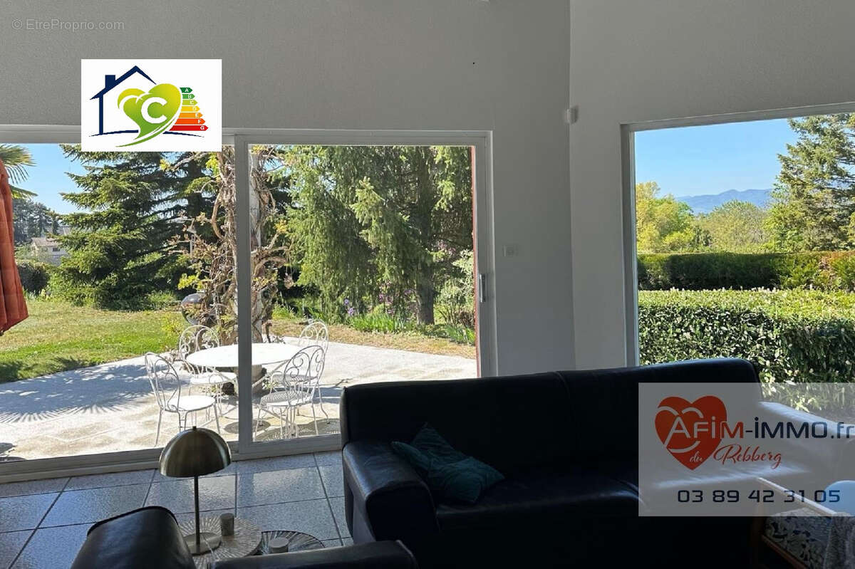 Rebberg  243 m2 vue remarquable Vosges, piscine, garage 3 voitures 5 ch 22a - photo 3