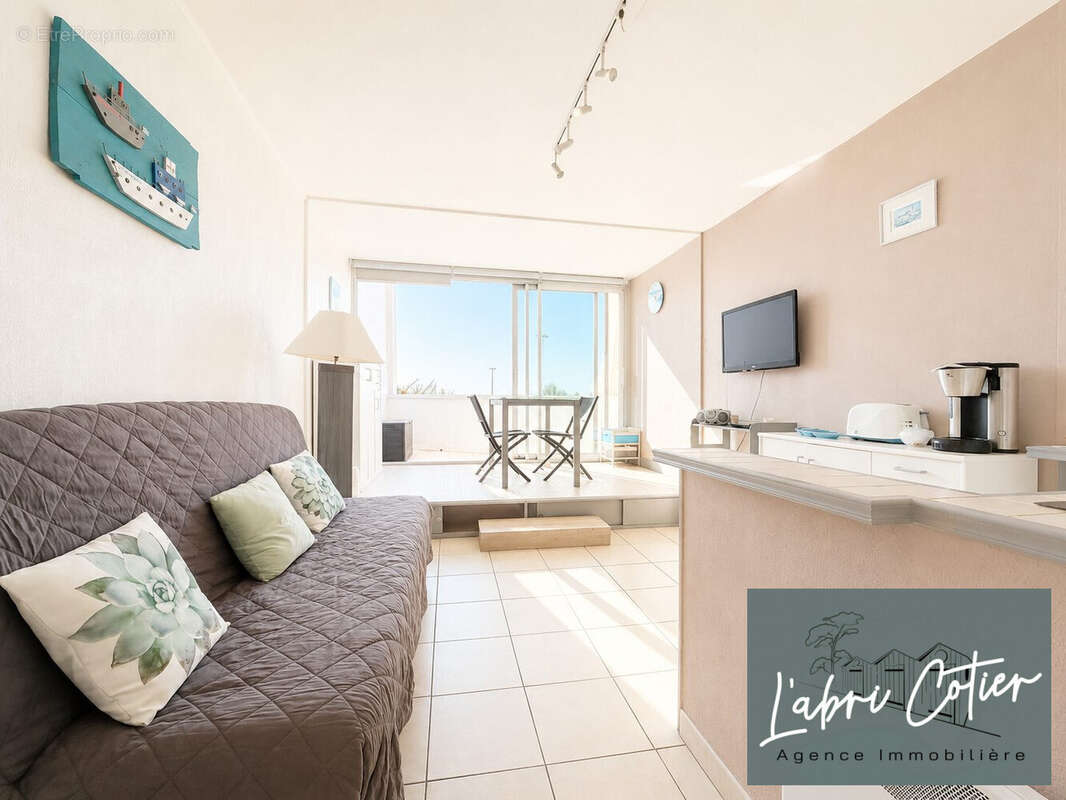 Pièce de vie - Appartement à SAINT-JEAN-DE-MONTS
