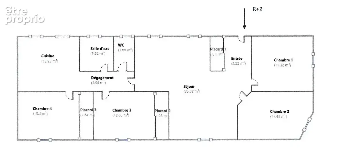 T6 avec 4 chambres, grand balcon donnant sur jardin au calme - photo 12
