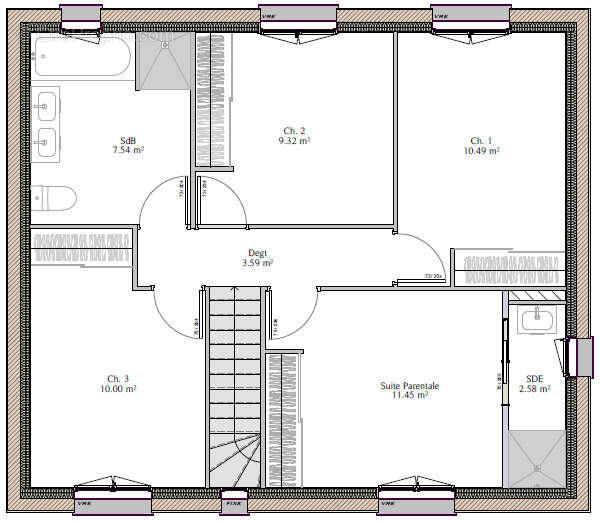 Maison étage 93 m2 habitable - photo 6