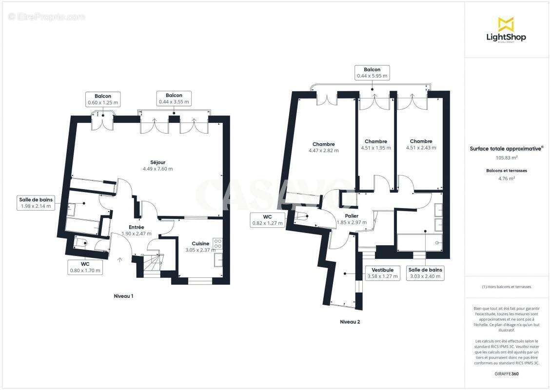 Appartement à PARIS-15E