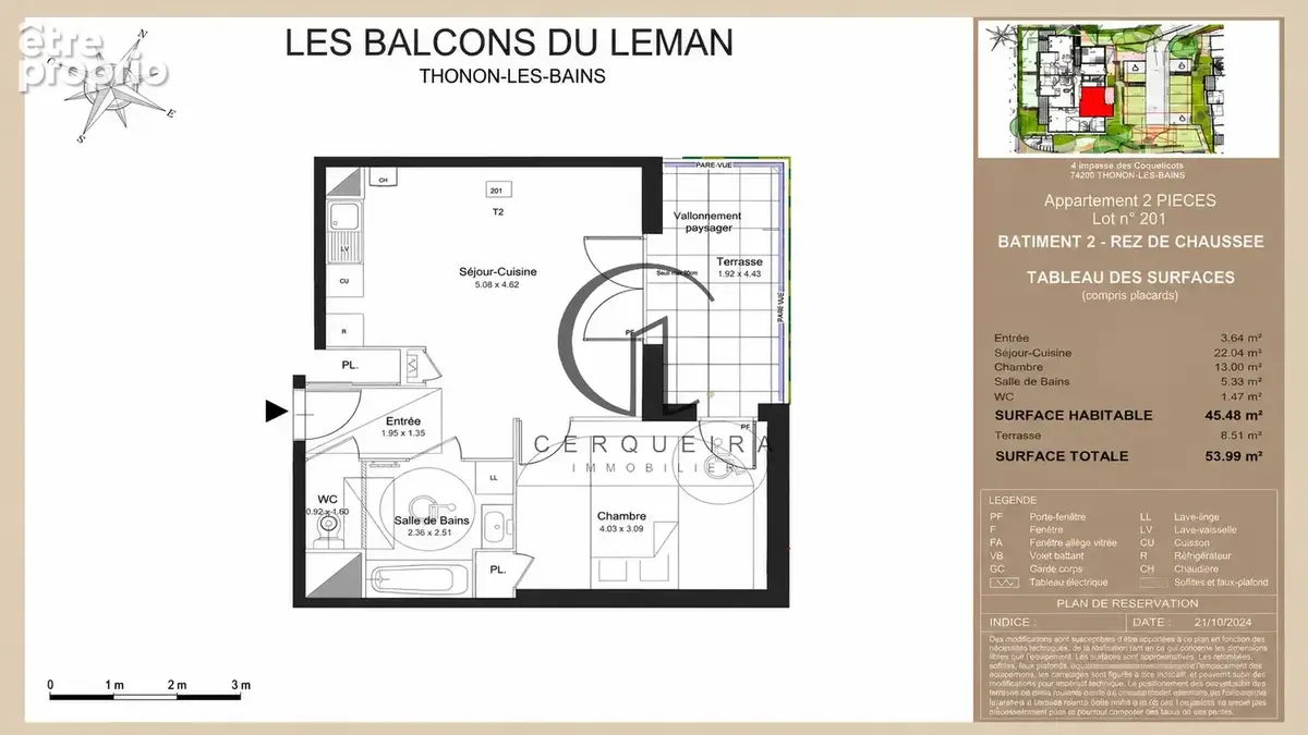 Thonon-les-bains   les balcons du léman - appartement t2 - photo 5