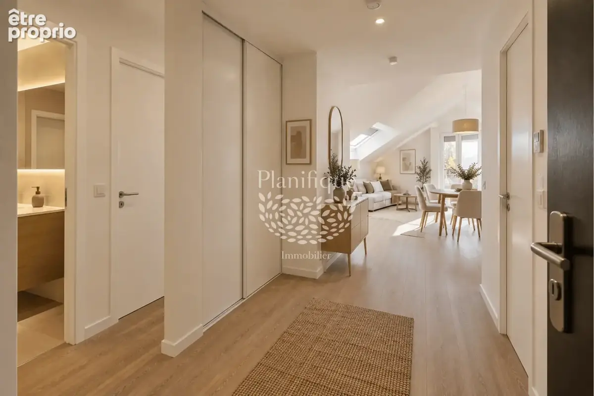Duingt   Lac d'Annecy  Appartement T3 aux combles avec deux balcons et parking intérieur - photo 7