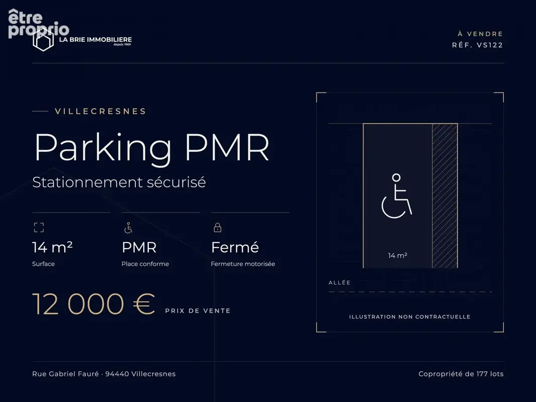 Parking à vendre à Villecresnes (94440) - photo 1