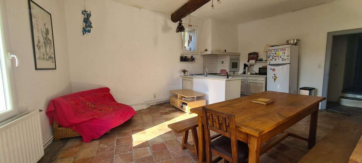 Cuisine/salle à manger - Maison à SOMMIERES