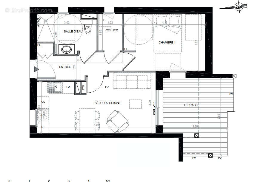 Appartement à LOUDENVIELLE