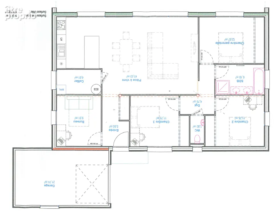 Maison contemporaine en bois, 4 chambres, l'Etoile 39570 - photo 18