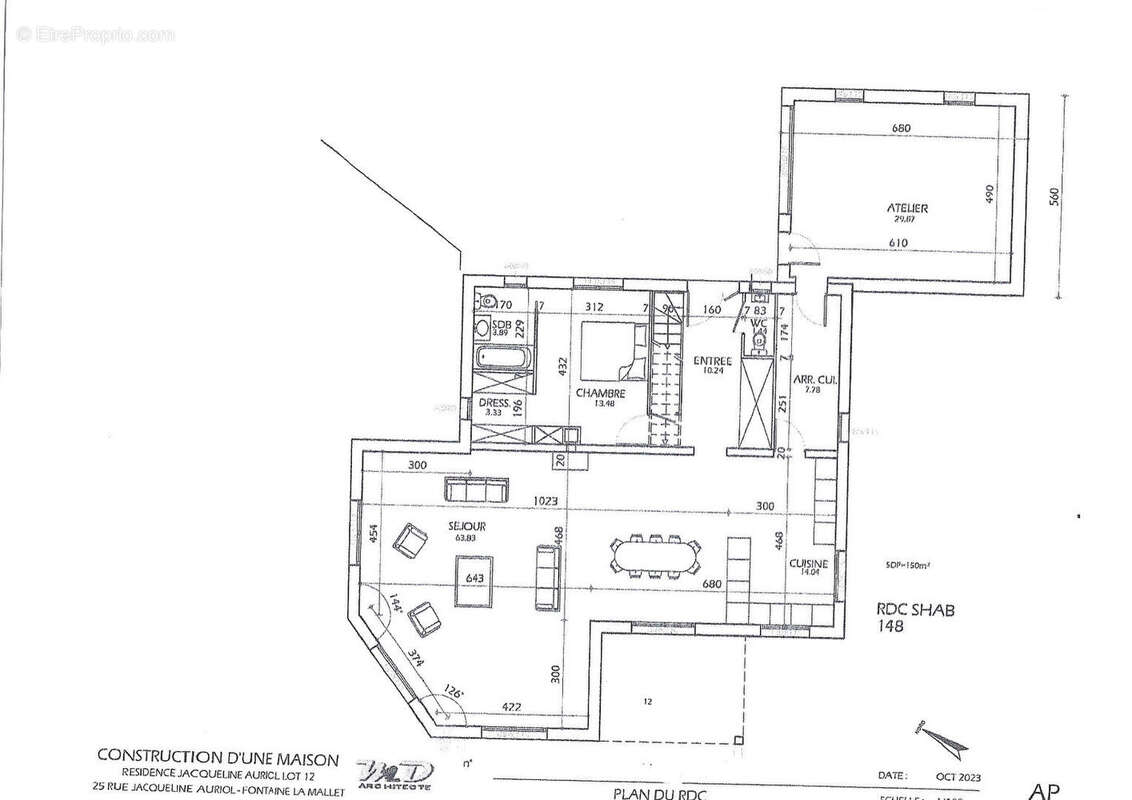 Terrain à FONTAINE-LA-MALLET