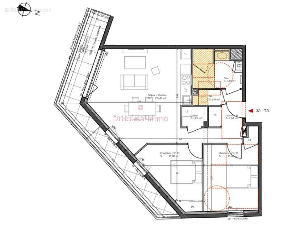 Appartement 70 m² à Vannes  - photo 5