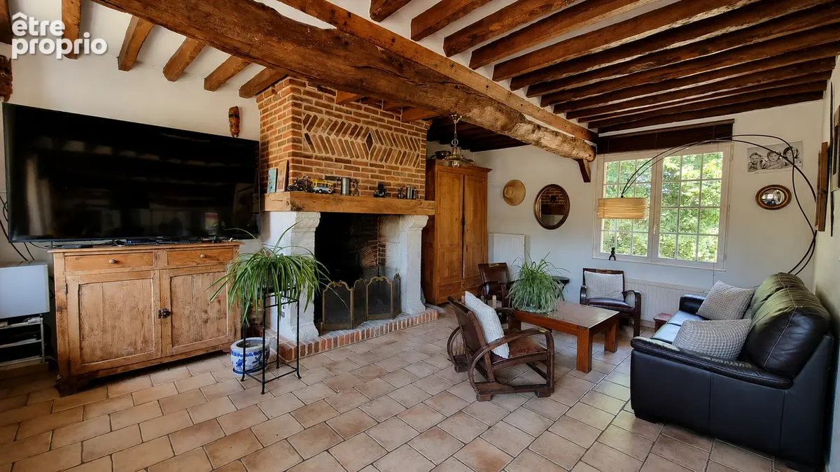 Chaumière à vendre - Valliquerville - 141,25 m² - 4 chambres - Piscine chauffée - Parc arboré - Bâtiment - photo 10