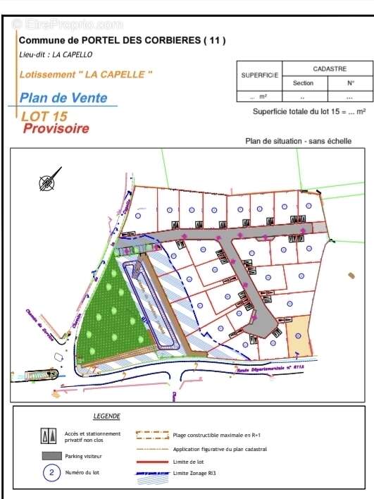 Terrain à PORTEL-DES-CORBIERES