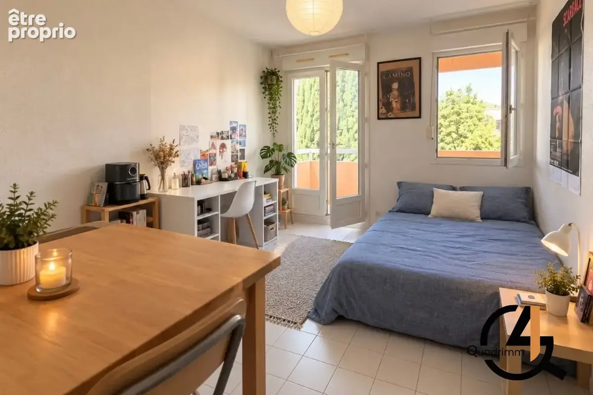 Studio 22 m2 avec terrasse et parking   Quartier Hôpital / Faculté - photo 2