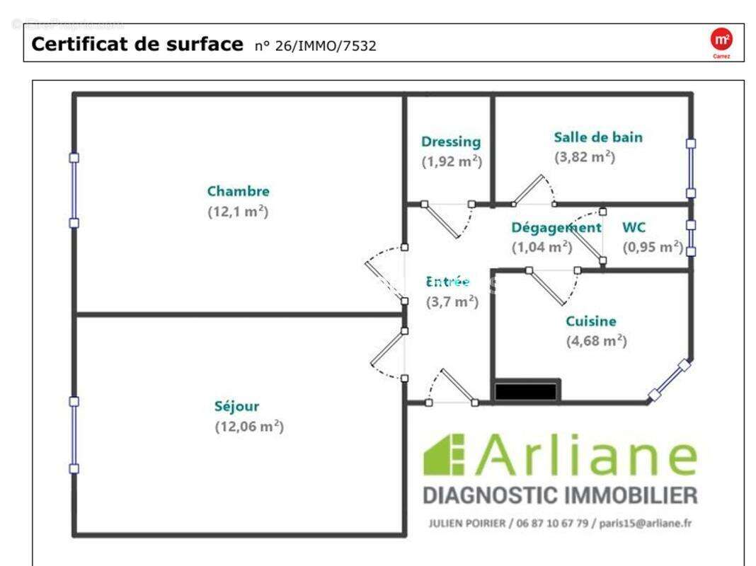 Appartement à PARIS-15E