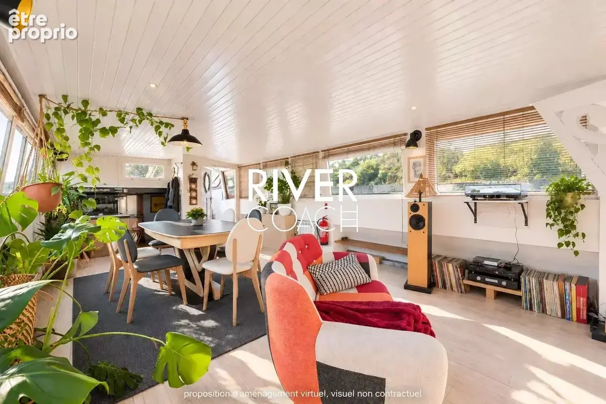 Vivre autrement : belle péniche navigante avec 4 chambres et terrasse à Saint-Maur - photo 5