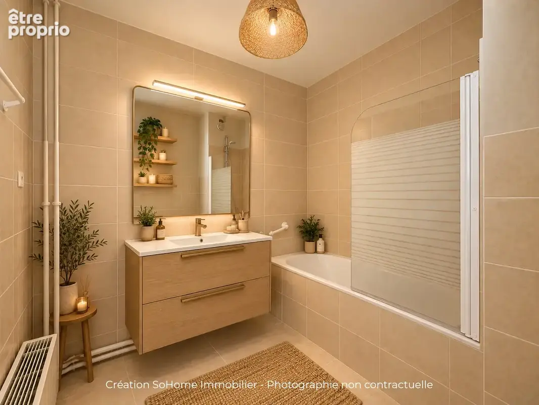Appartement t2 avec balcon et place de parking - reims centre - photo 12