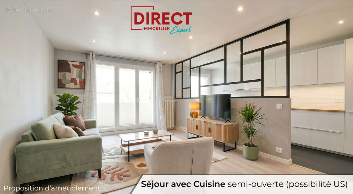 Quartier des fleurs - 2p traversant 46m2 + 2 balcons - 3min de la gare - photo 2