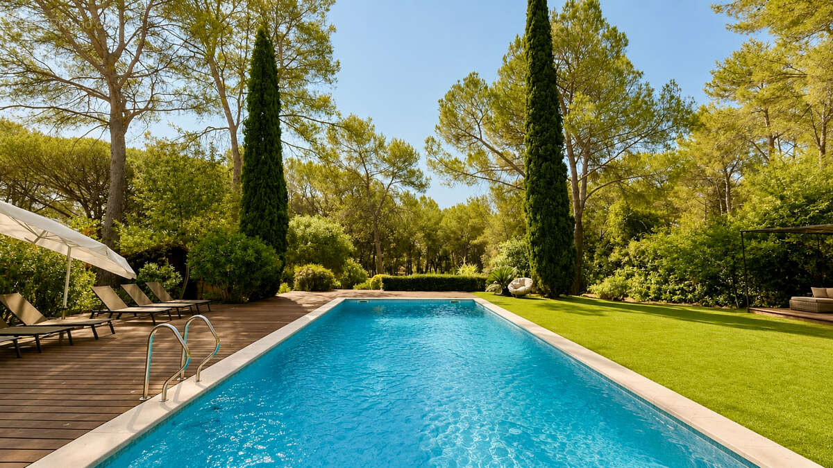 Villa de plain pied avec acces foret piscine chauffee garage appartement independant dans un domaine prive a puget sur argens - photo 17